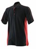Finden+Hales FH322 Adult's Sports Polo - Black/Red - XL afbeelding