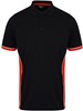 Finden+Hales FH355 Adults Panel Polo - Black/Red/White - XS afbeelding