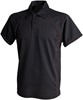 Finden+Hales FH370 Men´s Piped Performance Polo - Black/Black - XL afbeelding