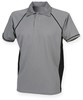 Finden+Hales FH370 Men´s Piped Performance Polo - Gunmetal Grey/Black/Black - M afbeelding
