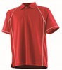 Finden+Hales FH370 Men´s Piped Performance Polo - Red/White - 3XL afbeelding