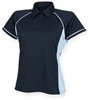 Finden+Hales FH371 Ladies´ Piped Performance Polo - Navy/Sky/White - L afbeelding