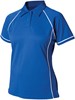 Finden+Hales FH371 Ladies´ Piped Performance Polo - Royal/White - XL afbeelding