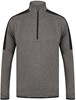 Finden+Hales FH571 Adults 1/4 Zip Midlayer With Contrast Panelling - Dark Grey Marl/Black - XS afbeelding
