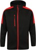 Finden+Hales FH622 Adults Active Softshell Jacket - Black/Red - XL afbeelding