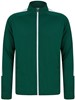Finden+Hales FH871 Adults Knitted Tracksuit Top - Bottle Green/White - XXL afbeelding