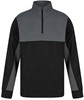 Finden+Hales FH874 Adults 1/4 Zip Tracksuit Top - Black/Gunmetal Grey - 3XL afbeelding