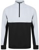 Adults 1/4 Zip Tracksuit Top met rits Black/White - 3XL