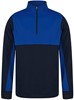 Adults 1/4 Zip Tracksuit Top met rits Navy/Royal - XXL