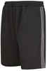 Finden+Hales FH886 Adults Knitted Shorts With Zip Pockets - Black/Gunmetal Grey - 3XL afbeelding