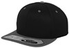 Flexfit FX110 110 Fitted Snapback - Black/Grey - One Size afbeelding