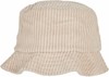 Flexfit FX5003BC Big Corduroy Bucket Hat - Off White - One Size afbeelding