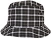 Flexfit FX5003C Check Bucket Hat - Black-Grey Check - One Size afbeelding