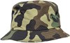 Flexfit FX5003CB Camo Bucket Hat - Green Camo - One Size afbeelding