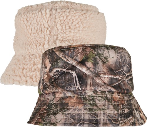 Flexfit FX5003RS Sherpa Real Tree Camo Reversible Bucket Hat