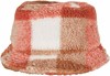 Flexfit FX5003SC Sherpa Check Bucket Hat - White Sand/Toffee - One Size afbeelding