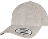 Flexfit FX5789M YP Classics 5-Panel Premium Curved Visor Snapback Cap - Heather Grey - One Size afbeelding