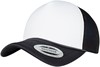 Flexfit FX6005FC Foam Trucker Cap Curved Visor - Black/White/Black - One Size afbeelding
