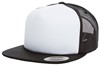 Flexfit FX6005FW Foam Trucker With White Front - Black/White/Black - One Size afbeelding