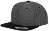Flexfit FX6089CH Chambray-Suede Snapback - Black/Black - One Size afbeelding