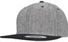 Flexfit FX6089MS Melange Solid Snapback - Black Melange/Black - One Size afbeelding