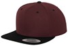 Flexfit FX6089MT Classic Snapback 2-Tone - Maroon/Black - One Size afbeelding