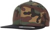 Flexfit FX6089TC Classic Snapback 2-Tone Camo Cap - Green Camo/Black - One Size afbeelding
