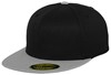Flexfit FX6210T Premium 210 Fitted 2-Tone - Black/Grey - S/M (6 7/8 - 7 1/4) afbeelding
