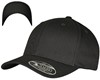 Flexfit FX6277DC Flexfit Wooly Combed Adjustable Cap - Black/Black - One Size afbeelding