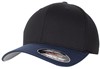 Flexfit FX6277T Flexfit Wooly Combed 2-Tone Cap - Black/Navy - L/XL afbeelding