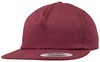 Flexfit FX6502 Unstructured 5-Panel Snapback - Maroon - One Size afbeelding