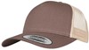 Flexfit FX6506T 5-Panel Retro Trucker 2-Tone Cap - Brown/Khaki - One Size afbeelding