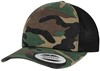 Flexfit FX6606C Camo Trucker Cap - Wood Camo/Black - One Size afbeelding