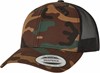 Flexfit FX6606CA Retro Trucker Camo Cap - Camo/Black - One Size afbeelding