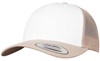 Flexfit FX6606CF Retro Trucker Colored Front - Khaki/White/Khaki - One Size afbeelding