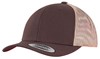 Flexfit FX6606T Retro Trucker 2-Tone - Brown/Khaki - One Size afbeelding