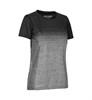Geyser G11024 Gestreepte T-Shirt Naadloze Vrouwen - Antraciet melange - XL