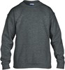 Gildan G18000K Heavy Blend™ Youth Crewneck Sweatshirt - Dark Heather - S (116/128) afbeelding