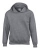 Gildan G18500K Heavy Blend™ Youth Hooded Sweatshirt - Graphite Heather - S (116/128) afbeelding
