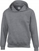 Gildan G18500K Heavy Blend™ Youth Hooded Sweatshirt - Graphite Heather - L (164) afbeelding
