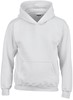 Gildan G18500K Heavy Blend™ Youth Hooded Sweatshirt - White - S (116/128) afbeelding
