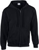 Gildan G18600 Heavy Blend™ Adult Full Zip Hooded Sweatshirt - Black - XL afbeelding