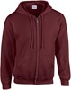 Gildan G18600 Heavy Blend™ Adult Full Zip Hooded Sweatshirt - Maroon - XL afbeelding