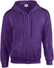 Gildan G18600 Heavy Blend™ Adult Full Zip Hooded Sweatshirt - Purple - XL afbeelding