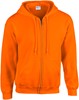 Gildan G18600 Heavy Blend™ Adult Full Zip Hooded Sweatshirt - Safety Orange - XXL afbeelding