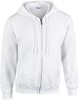 Gildan G18600 Heavy Blend™ Adult Full Zip Hooded Sweatshirt - White - M afbeelding