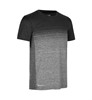Geyser G21024 Gestreepte T-Shirt Naadloos - Antraciet melange - S