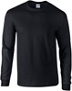 Gildan G2400 Ultra Cotton™ Long Sleeve T-Shirt - Black - XL afbeelding