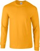 Gildan G2400 Ultra Cotton™ Long Sleeve T-Shirt - Gold - S afbeelding