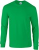 Gildan G2400 Ultra Cotton™ Long Sleeve T-Shirt - Irish Green - XL afbeelding